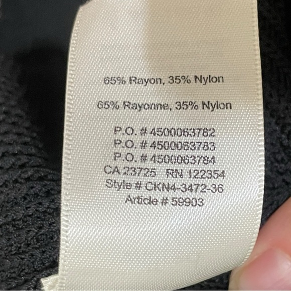 Gorgeous Aritzia Wilfred Long-line Woven Black Open Front Sweater, M - Picture 16 of 16